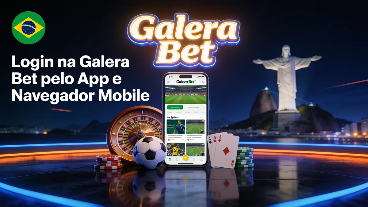 Login na Galera Bet pelo App e Navegador Mobile — galera bet no Brasil
